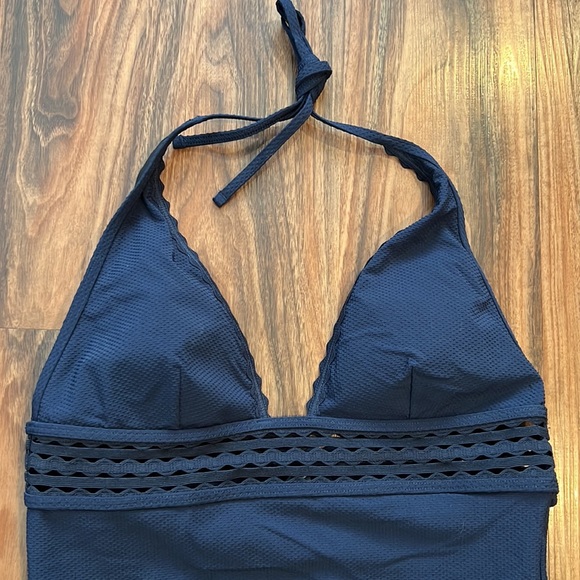 J. Crew Pique Halter One Piece - Picture 6 of 14